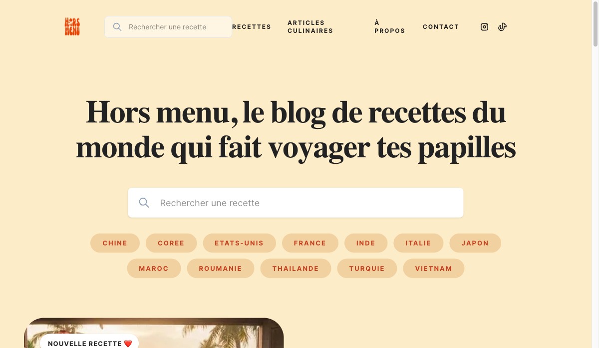 Hors Menu