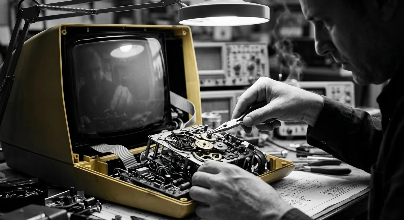 Illustration : Un artisan façonnant un cœur mécanique complexe